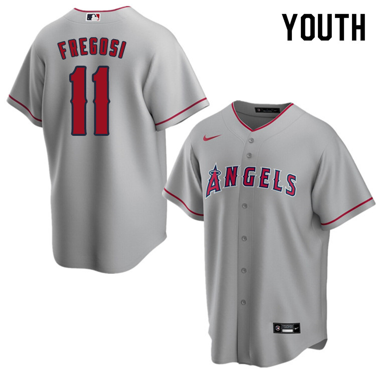 Nike Youth #11 Jim Fregosi Los Angeles Angels Baseball Jerseys Sale-Gray